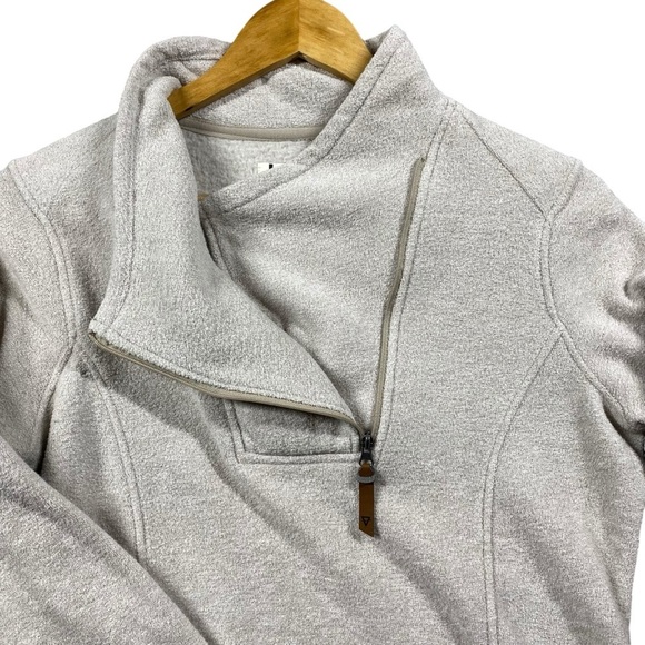 Liv‎ Outdoor Jacket Women Small 1/4 Zip Oatmeal All Season Packable Gorpcore - Picture 3 of 13